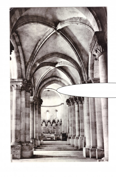CP Alba Iulia - Interior din catedrala romano-catolica, RSR, necirculata