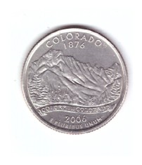 Moneda SUA 25 centi/quarter dollar 2006 P, Colorado 1876, stare foarte buna