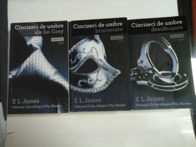 CINCIZECI DE UMBRE (3 Volume) - E.L.JAMES foto