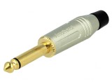 Mufă Jack 6.3mm Mono Piste 2 Gri