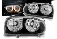 Far faruri VW Golf 3 Angel Eyes look negru NOU