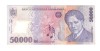 Bancnota 50000 lei 2001, aproape UNC