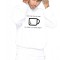 Hanorac Barbati Alb - Cup of care - L