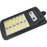 Lampa solara de exterior led flippy, 36 cm x 11.5 cm, kit montare inclus, 2880 lumeni 120 cob led 24 w - echivalent 192 w bec incadescent, ip65, senzo