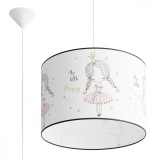Lampă Suspendată Princess Multicoloră Pvc 1 Bec Oval Modern De Interior
