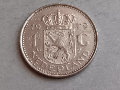 M3 C50 - Moneda foarte veche - Olanda ante euro - 1 gulden - 1979 foto