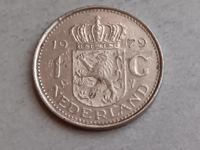 M3 C50 - Moneda foarte veche - Olanda ante euro - 1 gulden - 1979