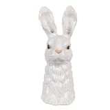 Cumpara ieftin Figurina Iepuras ceramica alba maro 13x14x33 cm