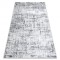 Covor MEFE modern 8722 Linii vintage - structural două niveluri de l&acirc;nă gri / alb, 80x150 cm