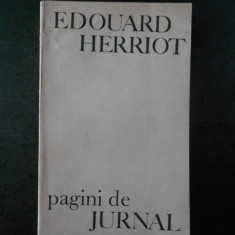 EDOUARD HERRIOT - PAGINI DE JURNAL