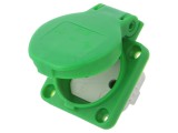 Conector de Alimentare AC 2P PE 250V 16A Verde
