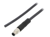Conector M5 3P Neecranați IP67 Aurit