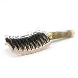 Perie cu peri naturali Global Fashion 1509, Gold