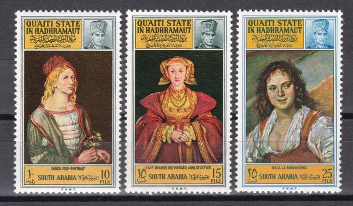 Quaiti State in Hadhramaut 1967 - Picturi, Serie scurta, MNH