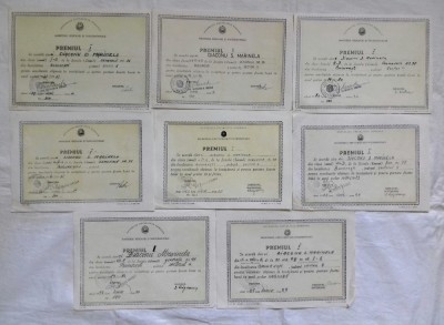 Diplome - Premiul I pentru excelenta scolara 1978 - 1985 foto