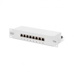 Patch Panel ASSMANN ELECTRONIC DN-91508S-G 10 inch 8x porturi White foto