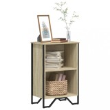 Biblioteca Gossi Stejar Sonoma 50x31x74.5 cm Lemn Prelucrat Rafturi Depozitare Living Modern