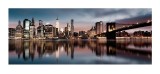 Cumpara ieftin Tablou decorativ olegrafie pe panza City 120 x 40 cm