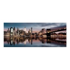 Tablou decorativ olegrafie pe panza City 120 x 40 cm