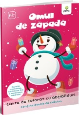 Omul de zapada. Carte de colorat cu abtibilduri - Gama