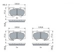 BOSCH 0 986 494 153 set placute frana,frana disc