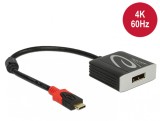 Adaptor USB tip C la Displayport T-M 4K 60 Hz (DP Alt Mode), Delock 63312