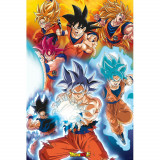 Poster Dragon Ball Super - Goku&#039;s Transformations (91.5x61)