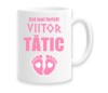 Cana alba personalizata &quot;Cel mai fericit viitor tatic&quot;, INOVATIX&reg;. 330ml, Oem