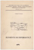 Vasile Tamas - Elemente de informatica - 129896