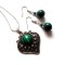 set colier si cercei cu malachit 46466