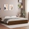 vidaXL Cadru de pat cu sertare stejar maro 200x200 cm lemn prelucrat 3207251