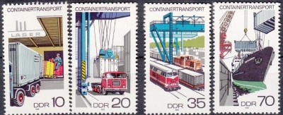 C4952 - Germania DDR 1978 - Transporturi 4v. euzat,perfecta stare foto