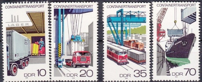 C4952 - Germania DDR 1978 - Transporturi 4v. euzat,perfecta stare