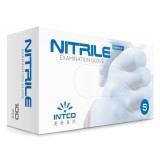 Set 100x Manusi de Unica Folosinta, INTCO Medical, 100% Nitril, Nepudrate, Rezistenta la Perforare,