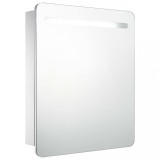 Dulap de baie cu oglinda si LED-uri, 68 x 9 x 80 cm