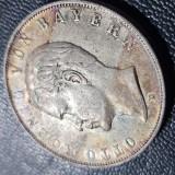 Germania 3 drei mark 1912 D Bayern , argint 16,65 grame