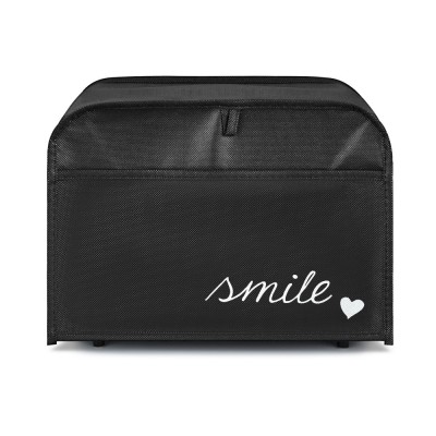 Husa de protectie Kwmobile pentru 2 felii, Negru/Alb, Plastic, KWM000014QP003C foto