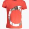 Tricou barbati din bumbac cu logo si croiala Regular fit, TRU2MTS01, Rosu, S