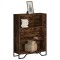 Gossi biblioteca, stejar fumuriu, 80x31x106 cm, lemn prelucrat