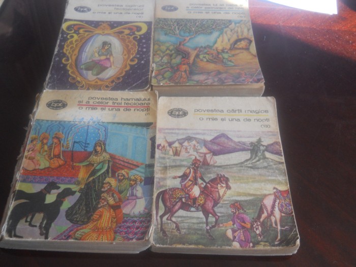 Set 1001 nopti BPT vechi - 4 volume -vol 1, 9,12,13- 1975-1978