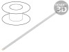 Cablu LiYz 2x0,08mm2 60V, 100m, Alb