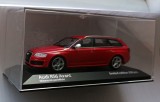 Macheta Audi RS6 Avant 2007 rosu - Minichamps 1/43 (A6 C6)