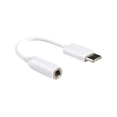 Adaptor USB C - Jack 3.5 mm 11 cm - Alb foto