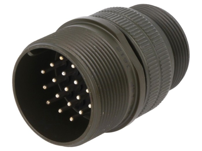 Conector circular 22mm, 19 pini