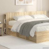 vidaXL Tablă de pat cu sertar Stejar Sonoma Lemn prelucrat 8001230