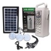 Kit solar de iluminat GDLite GD-8020 cu 3 becuri incluse ideal pentru Camping