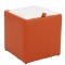 TABURET BOX - IMITATIE PIELE - CORP PORTOCALIU/CAPAC DIVERSE CULORI - Visiniu 21902