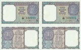 2 x 1963 , 1 rupee ( P-76a ) - India - stare aUNC Stare consecutiva !