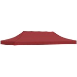 Acoperiș pentru cort de petrecere, vișiniu, 6 x 3 m, 270 g/m&sup2;
