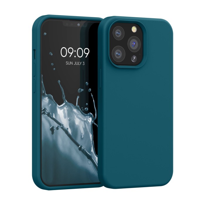 Husa pentru Apple iPhone 13 Pro, Silicon, Verde, 55880.57, kwmobile